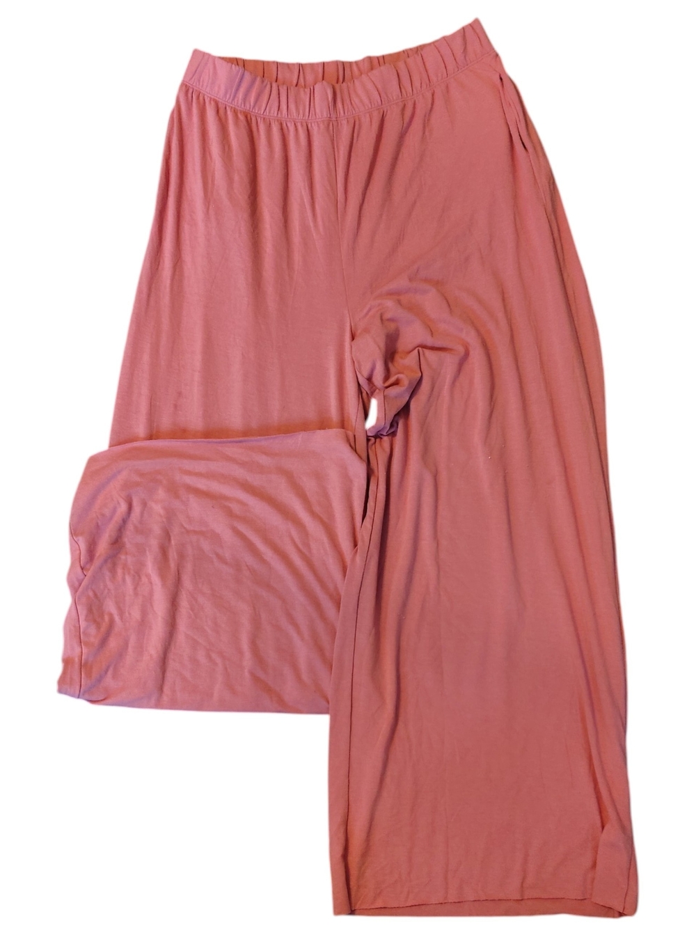 Soft Wide-Leg Pull-On Pants in Dusty Rose